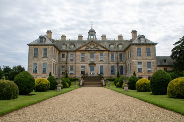 A view from the driveway of the Grade I listed country house estate, Belton House.